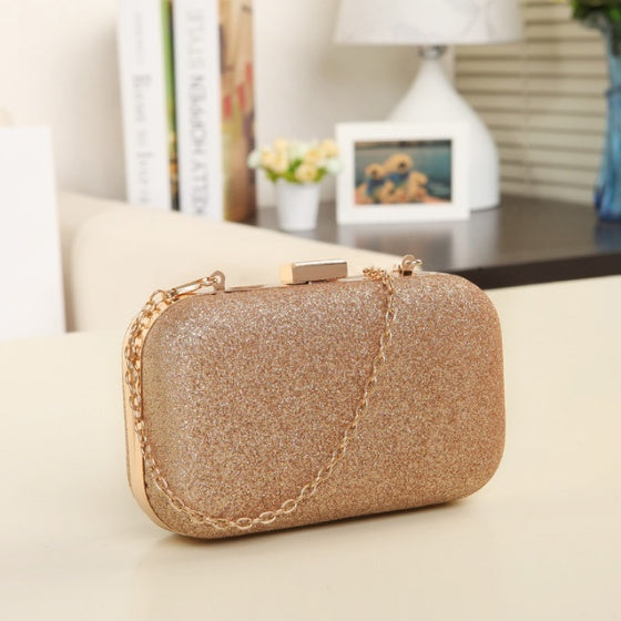 Women Handbag Evening Bags For Party New Women Chain Shoulder Bag Ladies Fashion Gold Clutch Box Bag Women Messenger - Dana Fashion