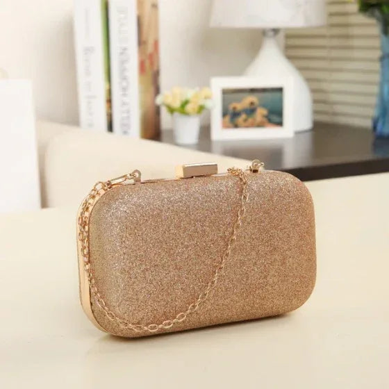 Women Handbag Evening Bags For Party New Women Chain Shoulder Bag Ladies Fashion Gold Clutch Box Bag Women Messenger - DanaFashionstore