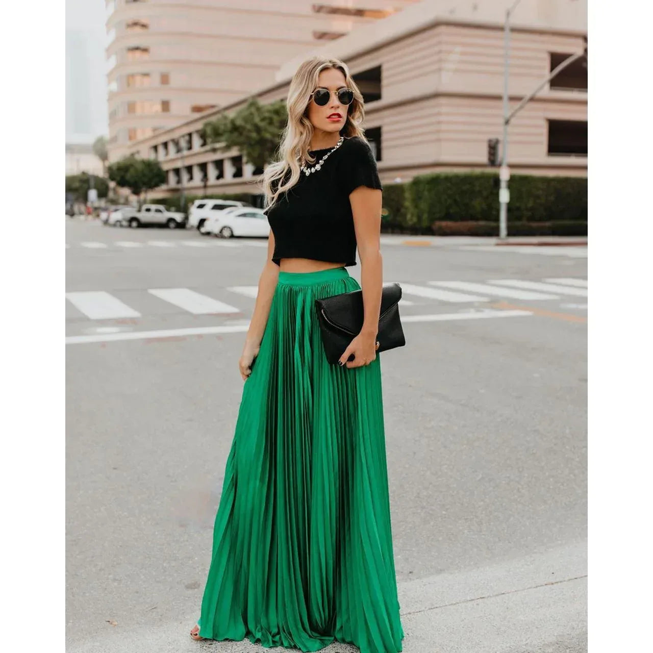 Women fashion casual skirt girls high Waist long skirts - DanaFashionstore