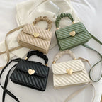 Women Handbags Fashion Chain Shoulder Bags With Love Metal Design - DanaFashionstore