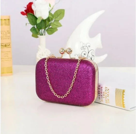 Women Handbag Evening Bags For Party New Women Chain Shoulder Bag Ladies Fashion Gold Clutch Box Bag Women Messenger - DanaFashionstore