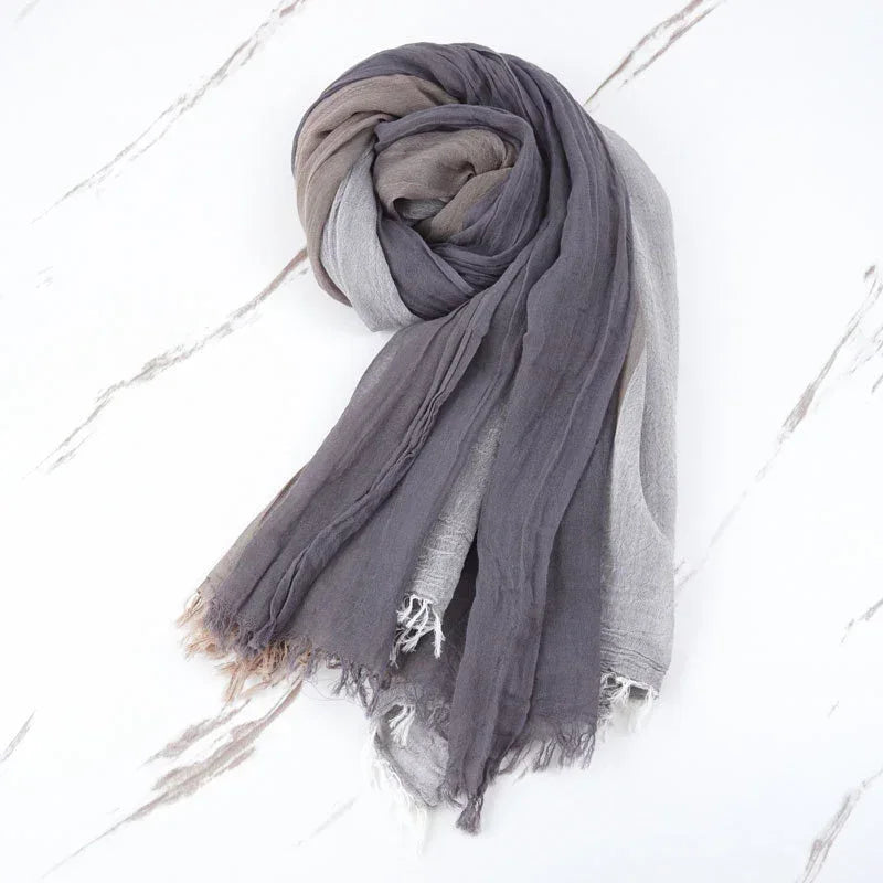 Autumn And Winter Leisure Style Simple Pure Cotton Scarf - DanaFashionstore