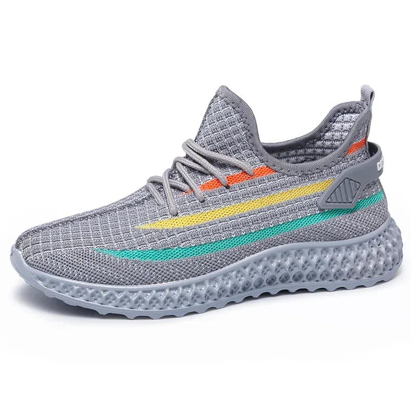 Fall And Winter Breathable Black And White Sneakers Running Mesh - DanaFashionstore