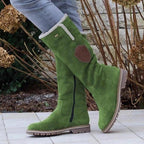 Side zipper turn over round toe snow boots - DanaFashionstore