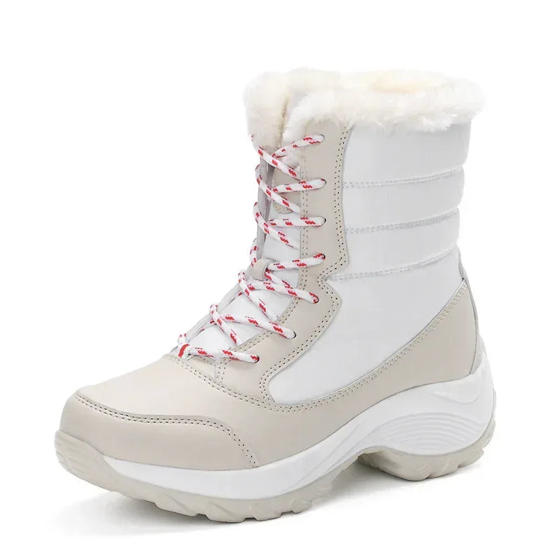Plus velvet high-top women's shoes waterproof snow boots - DanaFashionstore