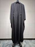 Muslim Women's Wear Modest Modern Fashion Turkish Striped Casual Plus Size Abaya Cardigan Robe - DanaFashionstore