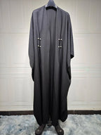 Muslim Women's Wear Modest Modern Fashion Turkish Striped Casual Plus Size Abaya Cardigan Robe - DanaFashionstore
