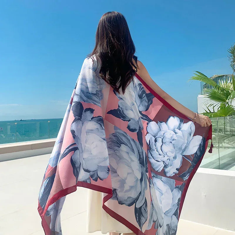 Sun-proof All-matching Shawl Beach Travel Dual-use Outdoor Beach Towel - DanaFashionstore