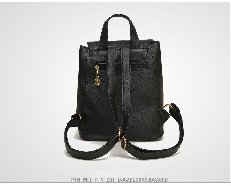 Women Backpack High Quality PU Leather Mochila Escolar School Bags For Teenagers Girls Top-handle Backpacks Herald Fashion - Dana Fashion