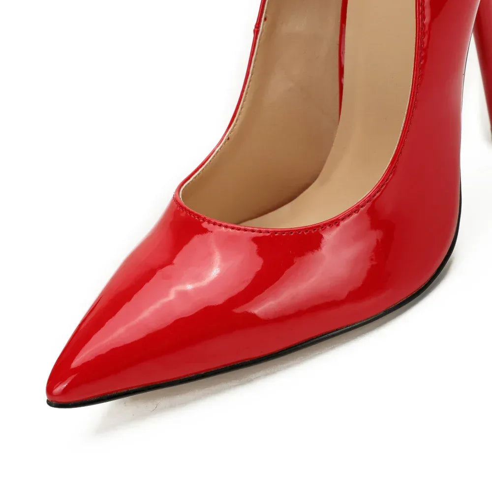 Ladies Lock Stiletto 12cm Pointed High Heels - DanaFashionstore