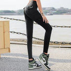 Multi-pocket pants women overalls stitching tight-fitting sports running fitness yoga pants - DanaFashionstore