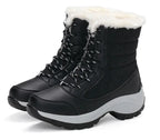 Snow Boots Female High To Help Waterproof Ladies Cotton Shoes Boots Plus Velvet Shoes - DanaFashionstore