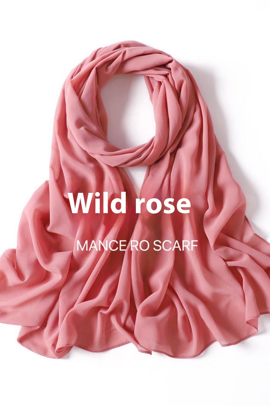 Pure Color Pearl Chiffon Scarf Headcloth Veil Chiffon Scarf