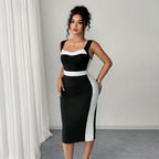 Women's Elegant Intellectual Style Contrasting-color Dress - DanaFashionstore