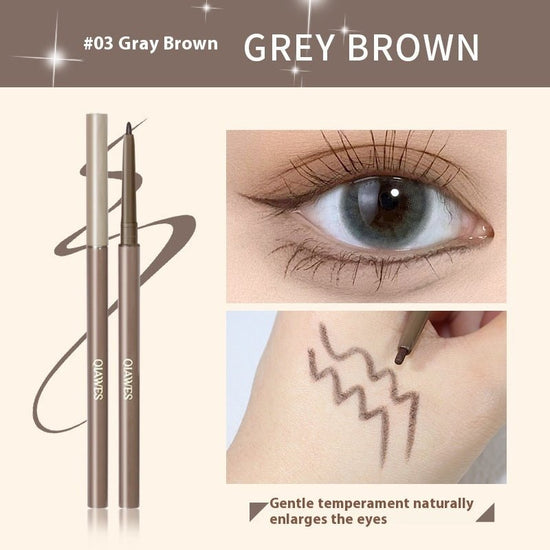 15mm Extremely Fine Eyeliner Glue Pen Crouching Silkworm Two-in-one Waterproof And Sweat-proof $11.93 Dana Fashion Color Classification: 03 Gray And Brown makeup Product information: Color: brown, black Applicable population: general population Specificat
