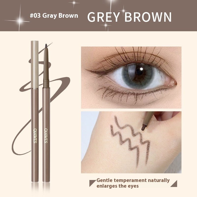 15mm Extremely Fine Eyeliner Glue Pen Crouching Silkworm Two-in-one Waterproof And Sweat-proof $11.93 Dana Fashion Color Classification: 03 Gray And Brown makeup Product information: Color: brown, black Applicable population: general population Specificat