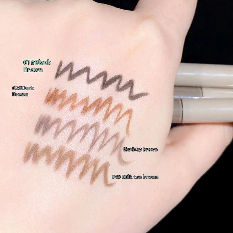 15mm Extremely Fine Eyeliner Glue Pen Crouching Silkworm Two-in-one Waterproof And Sweat-proof $11.93 Dana Fashion Color Classification: 01 Black Brown makeup Product information: Color: brown, black Applicable population: general population Specification