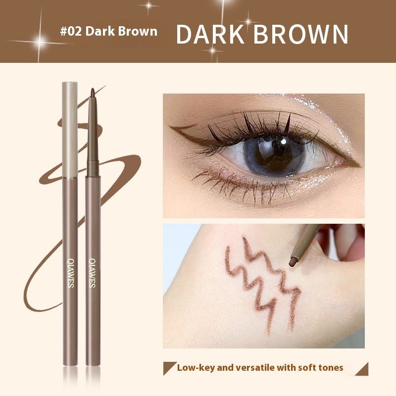 15mm Extremely Fine Eyeliner Glue Pen Crouching Silkworm Two-in-one Waterproof And Sweat-proof $11.93 Dana Fashion Color Classification: 02 Dark Brown makeup Product information: Color: brown, black Applicable population: general population Specification: