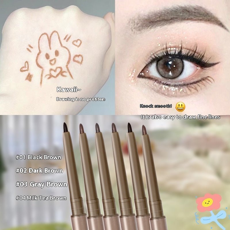 15mm Extremely Fine Eyeliner Glue Pen Crouching Silkworm Two-in-one Waterproof And Sweat-proof $11.93 Dana Fashion Color Classification: 01 Black Brown makeup Product information: Color: brown, black Applicable population: general population Specification