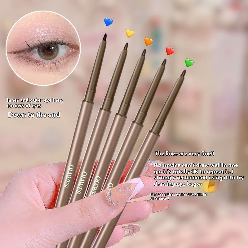 15mm Extremely Fine Eyeliner Glue Pen Crouching Silkworm Two-in-one Waterproof And Sweat-proof $11.93 Dana Fashion Color Classification: 01 Black Brown makeup Product information: Color: brown, black Applicable population: general population Specification