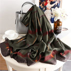 Geometric silk silk scarf - DanaFashionstore