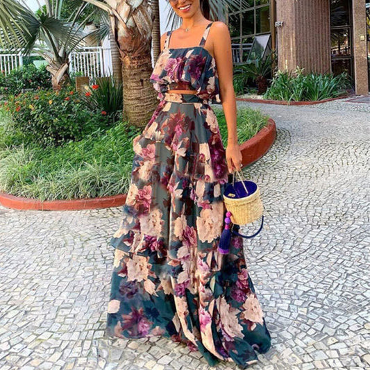 Two Piece Summer New Women's Dress With Sling