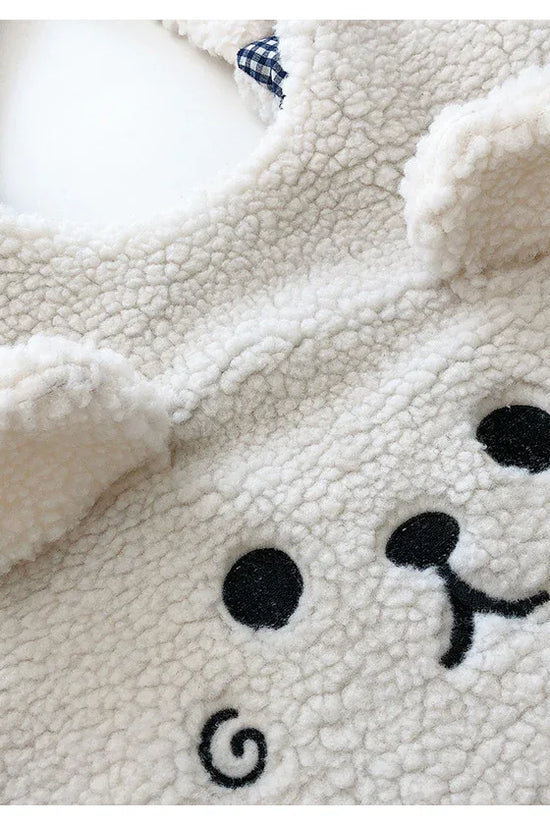 Lamb Wool Large Capacity Plush Embroidery Shopping Bag - DanaFashionstore