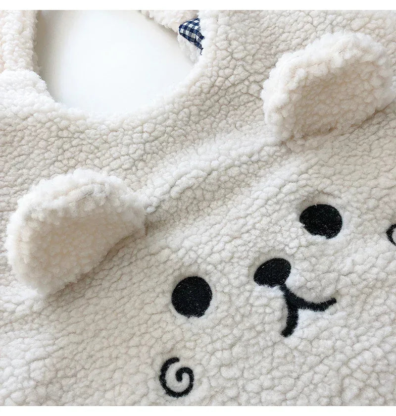 Lamb Wool Large Capacity Plush Embroidery Shopping Bag - DanaFashionstore