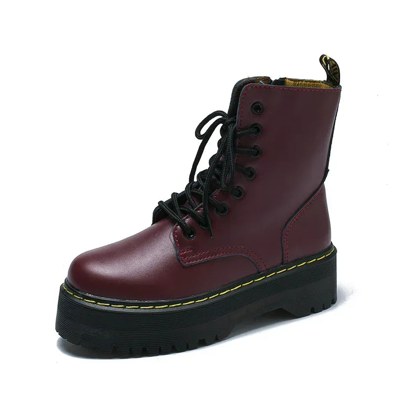Round Toe Handsome Breathable Retro Short Boots - DanaFashionstore
