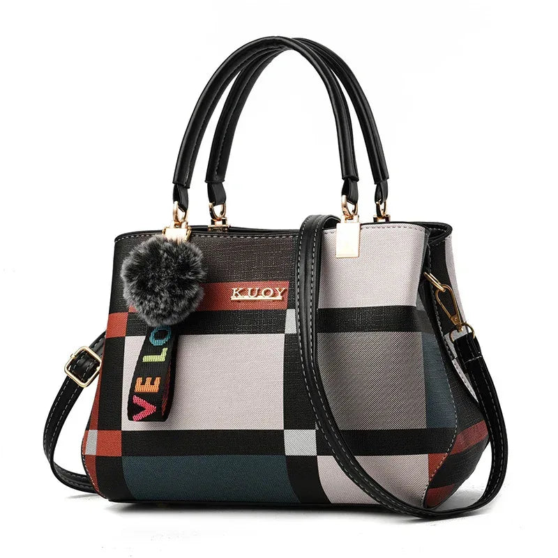 The New Trendy Ladies Middle-Aged Handbag All-Match Shoulder Bag Diagonal Mother Bag - DanaFashionstore