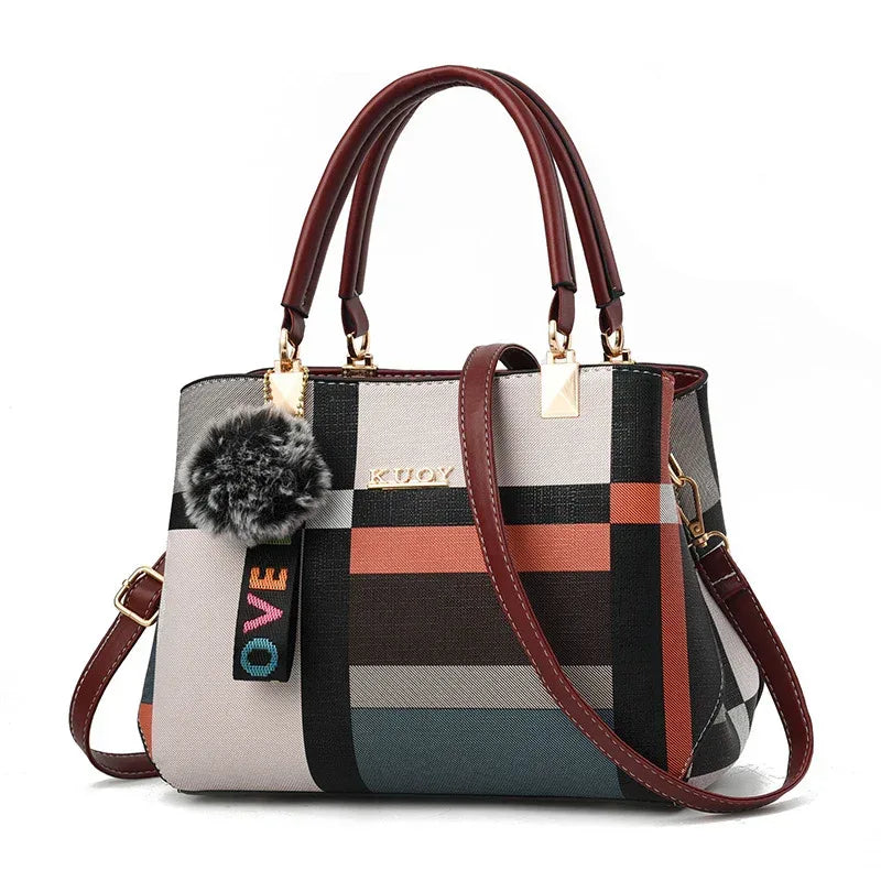 The New Trendy Ladies Middle-Aged Handbag All-Match Shoulder Bag Diagonal Mother Bag - DanaFashionstore