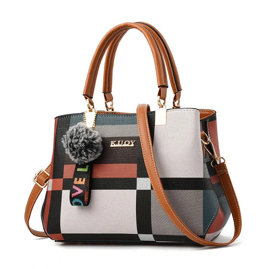 The New Trendy Ladies Middle-Aged Handbag All-Match Shoulder Bag Diagonal Mother Bag - DanaFashionstore
