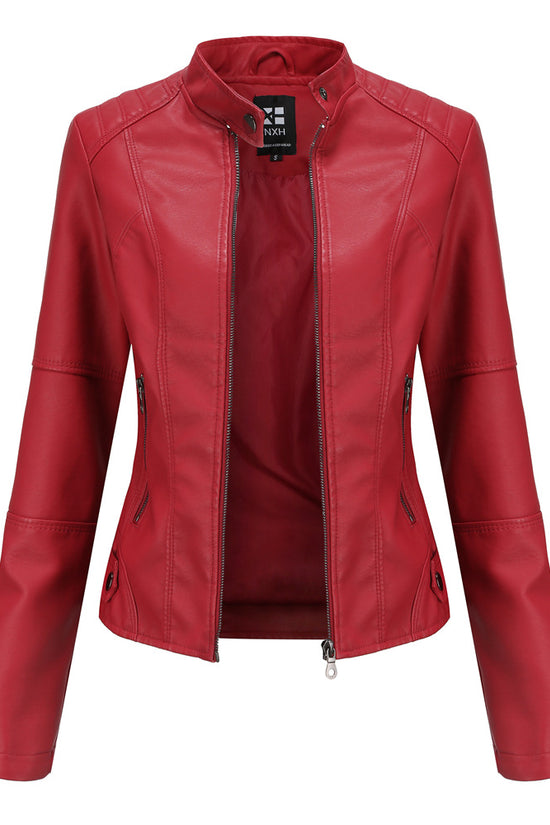 European And American Women's Leather Jackets