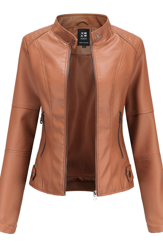 European And American Women's Leather Jackets
