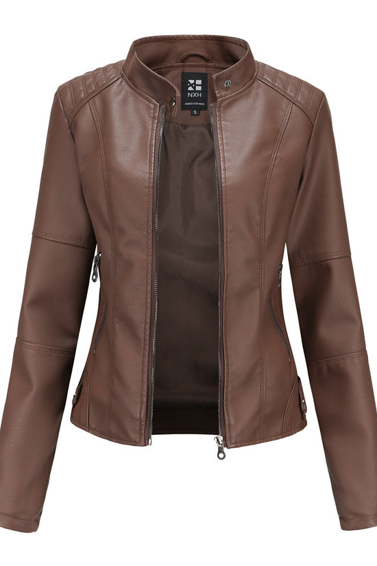 European And American Women's Leather Jackets