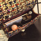 Autumn and winter new women's bag wild small square bag Japan and South Korea fashion lock chain bag shoulder slung - DanaFashionstore