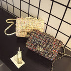 Autumn and winter new women's bag wild small square bag Japan and South Korea fashion lock chain bag shoulder slung - DanaFashionstore