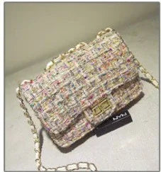 Autumn and winter new women's bag wild small square bag Japan and South Korea fashion lock chain bag shoulder slung - DanaFashionstore