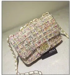 Autumn and winter new women's bag wild small square bag Japan and South Korea fashion lock chain bag shoulder slung - DanaFashionstore