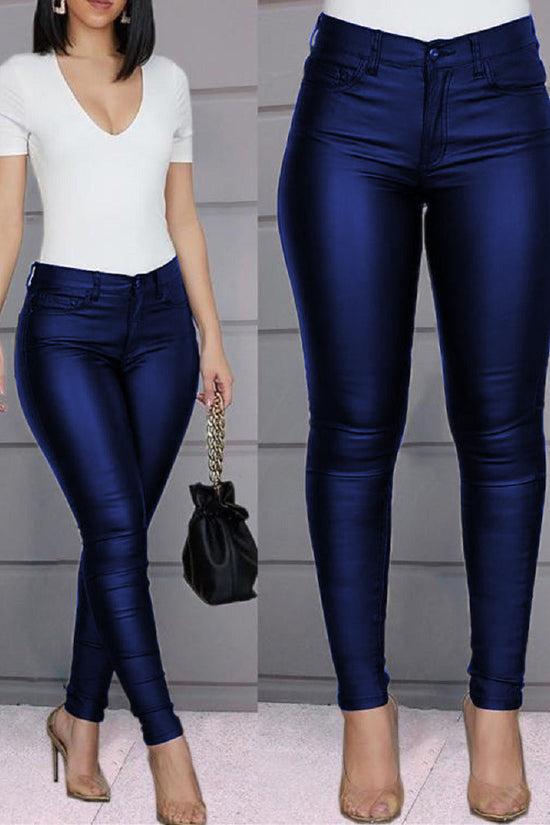 Pure Color Casual Sexy Feet Pants Women Trousers