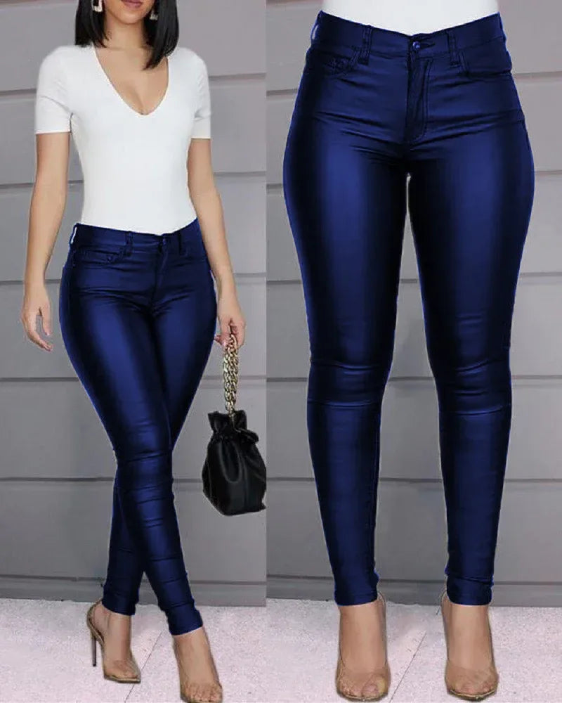 Pure Color Casual Sexy Feet Pants Women Trousers - DanaFashionstore