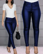 Pure Color Casual Sexy Feet Pants Women Trousers - DanaFashionstore