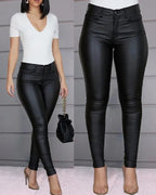 Pure Color Casual Sexy Feet Pants Women Trousers - DanaFashionstore