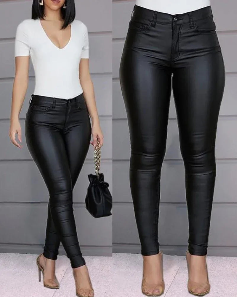 Pure Color Casual Sexy Feet Pants Women Trousers - DanaFashionstore