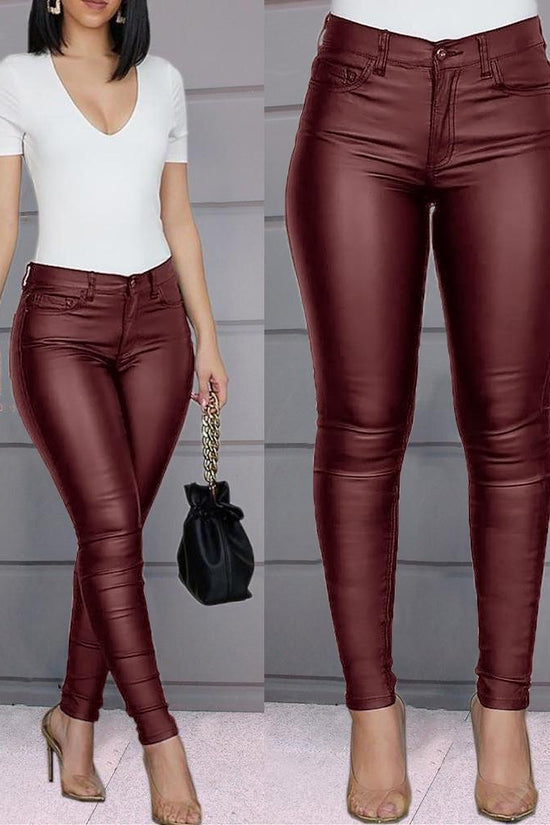 Pure Color Casual Sexy Feet Pants Women Trousers