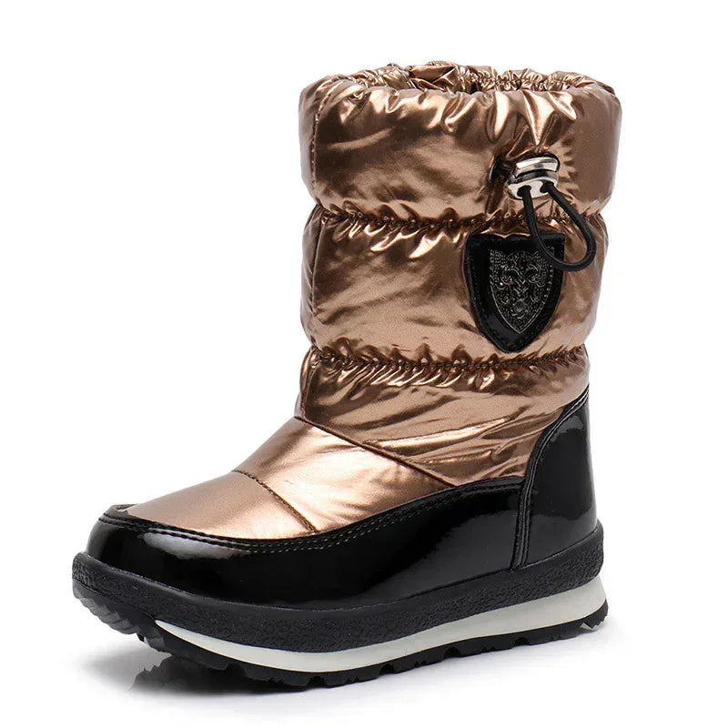 Children's Parent Child Snow Boots Girls Wool Winter Boots - DanaFashionstore