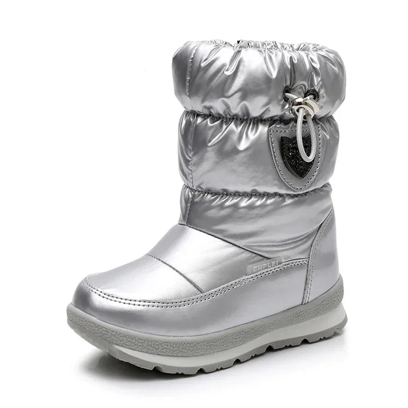 Children's Parent Child Snow Boots Girls Wool Winter Boots - DanaFashionstore