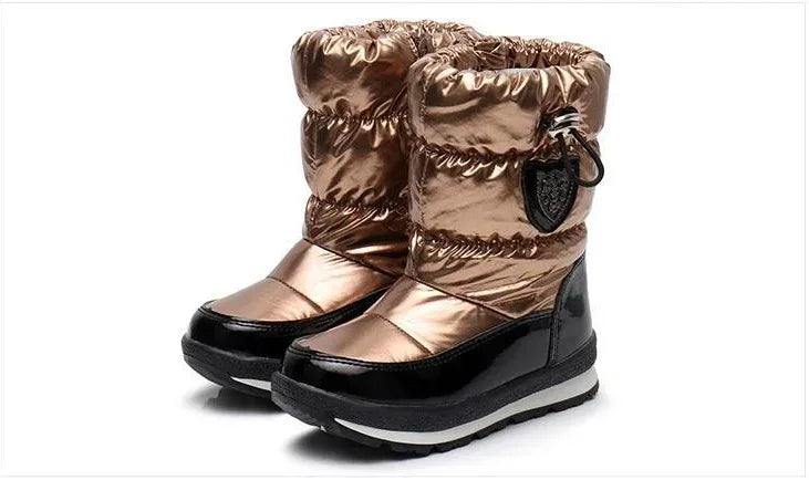 Children's Parent Child Snow Boots Girls Wool Winter Boots - DanaFashionstore