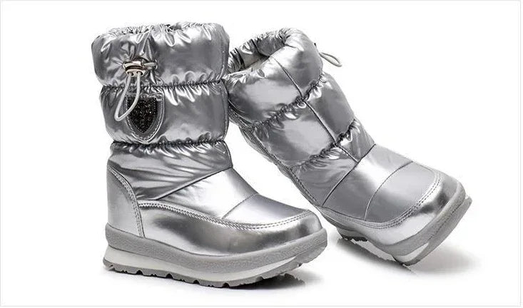 Children's Parent Child Snow Boots Girls Wool Winter Boots - DanaFashionstore