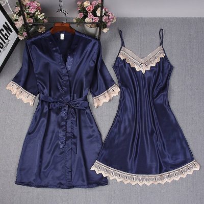 European and American new style cuff lace nightgown suspender skirt sexy suit - Dana Fashion